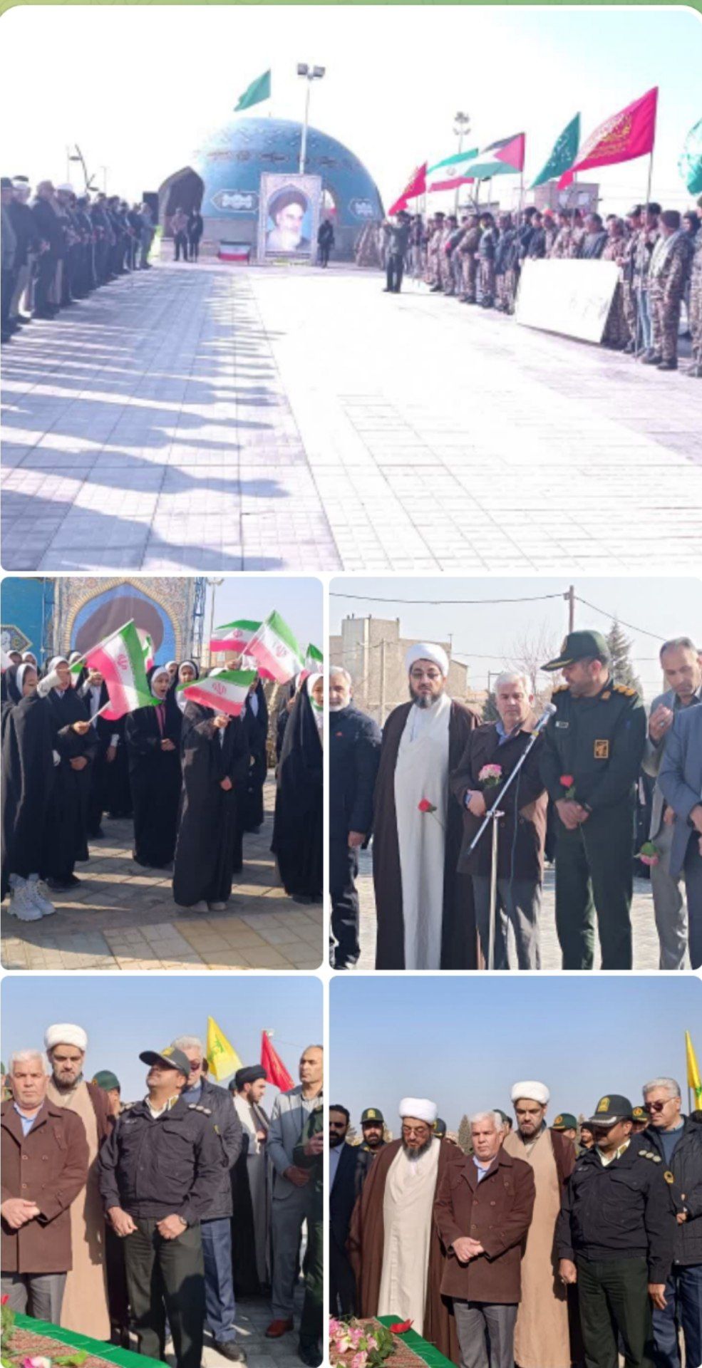 گلباران تمثال بنیانگذار کبیر انقلاب اسلامی در فیروزه گلباران تمثال بنیانگذار کبیر انقلاب اسلامی در فیروزه