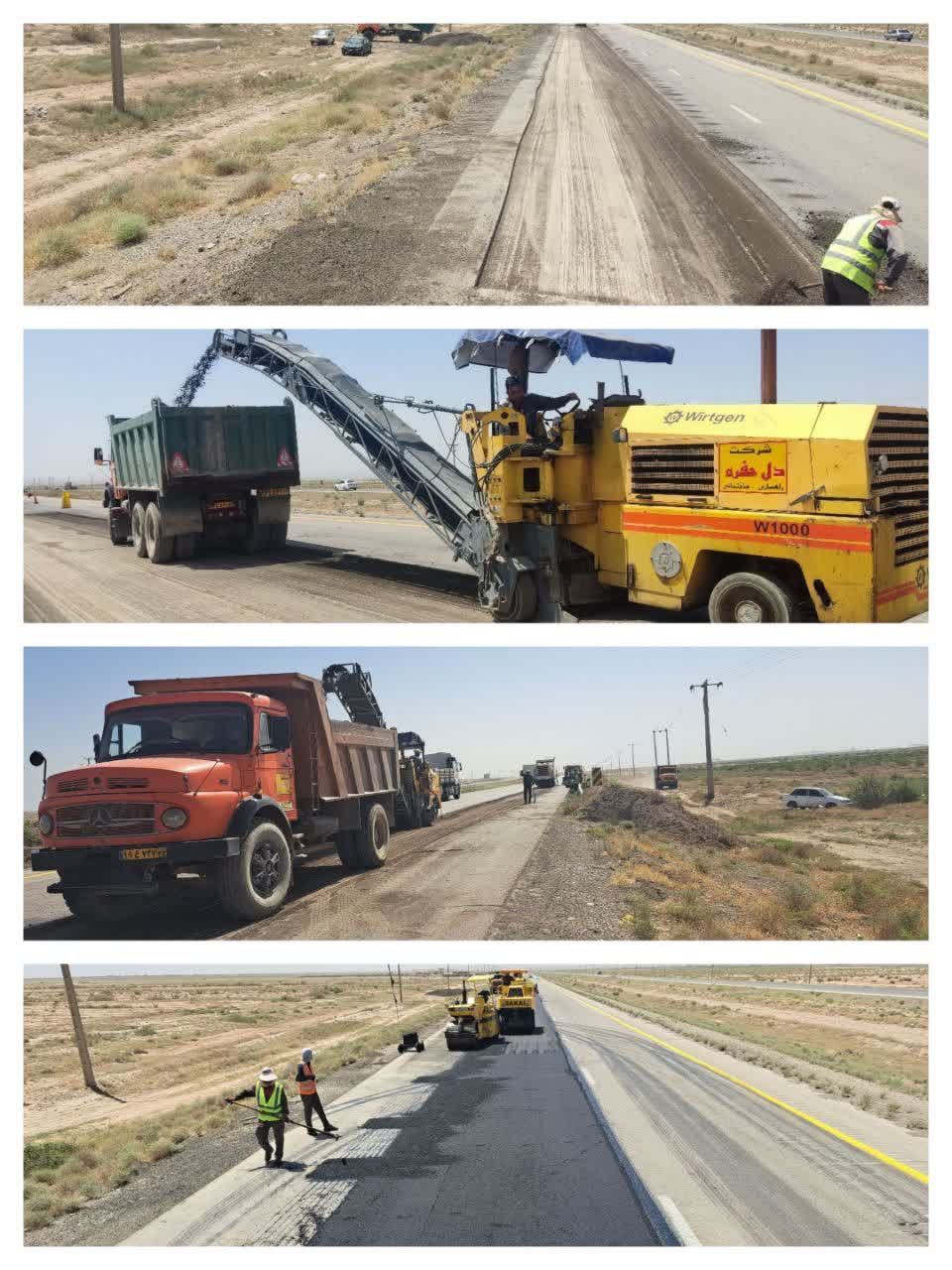 شروع عملیات لکه گیری هندسی محور سبزوار- نیشابور شروع عملیات لکه گیری هندسی محور سبزوار- نیشابور