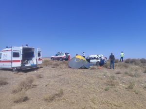 امدادرسانی به حادثه واژگونی خودرو پژو پارس