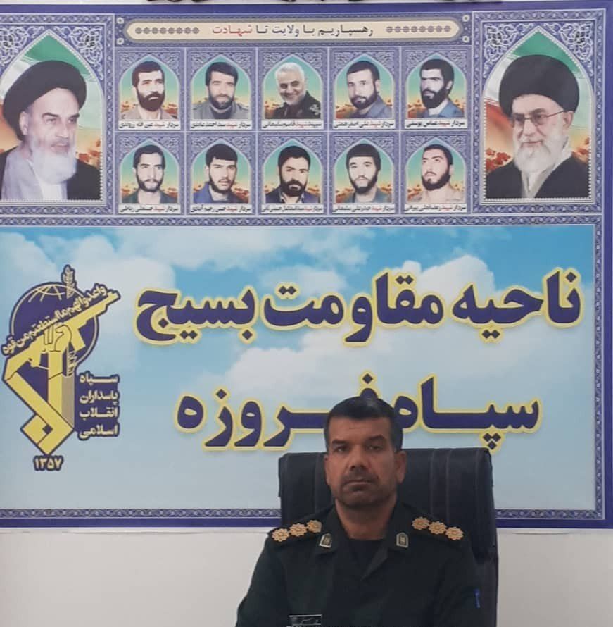 پیام تبریک علی رستمی فرمانده سپاه شهرستان فیروزه به مناسبت هفته نیروی انتظامی