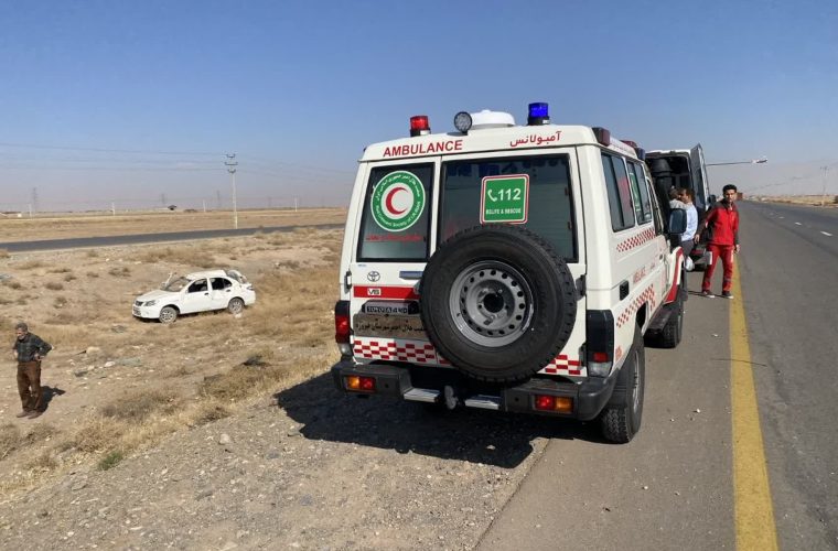 امدادرسانی نجاتگران پایگاه امدادونجات شهید اصغری به دو حادثه ترافیکی